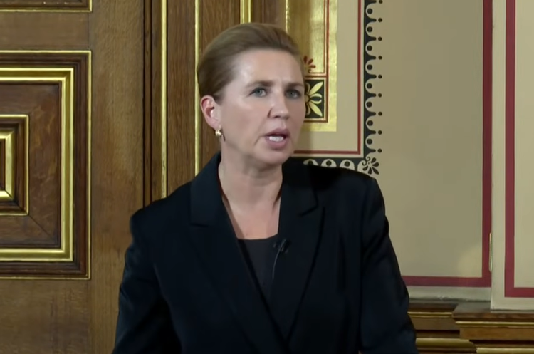 скріншот з відео Прем'єрка Данії: рішення щодо «репараційної позики» для України має бути до Різдва