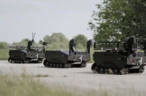 Німеччина розпочинає серійне виробництво наземних дронів Gereon для України Німеччина розпочинає серійне виробництво наземних дронів Gereon для України