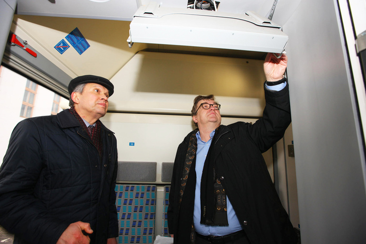Європейці завітали на оглядини нового вагону, який запустять по маршруту «Київ-Відень»