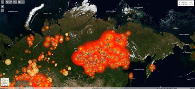 Лісові пожежі в Сибіру вплинуть на клімат по всій планеті – екологи