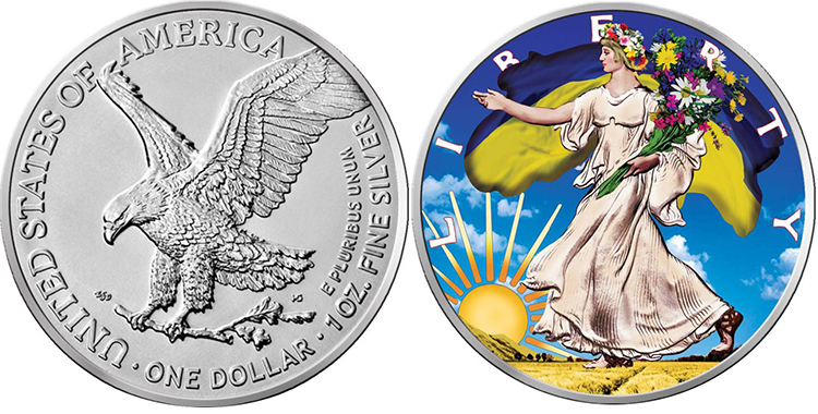 У США випустили інвестиційні монети з українською символікою