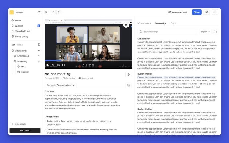 Український стартап Bluedot створив ШІ-транскрибування для Google Meet: яка фішка сервісу дозволила посунути багатьох конкурентів