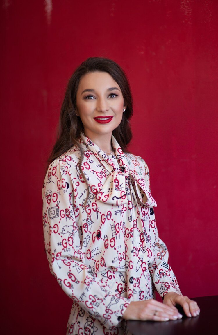 CEO Roksolana Pyrtko spoke about new children�s initiatives at the Spartak mall in Lviv